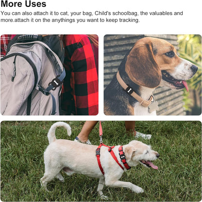 For Airtag Dog Collar Holder (1St & 2Nd Generation) Air Tag Protective Cat Airtag Dog Collar, Silicone Airtags GPS Tracking Accessories, Air Tags with Bone Pattern (1 Pack(Black))